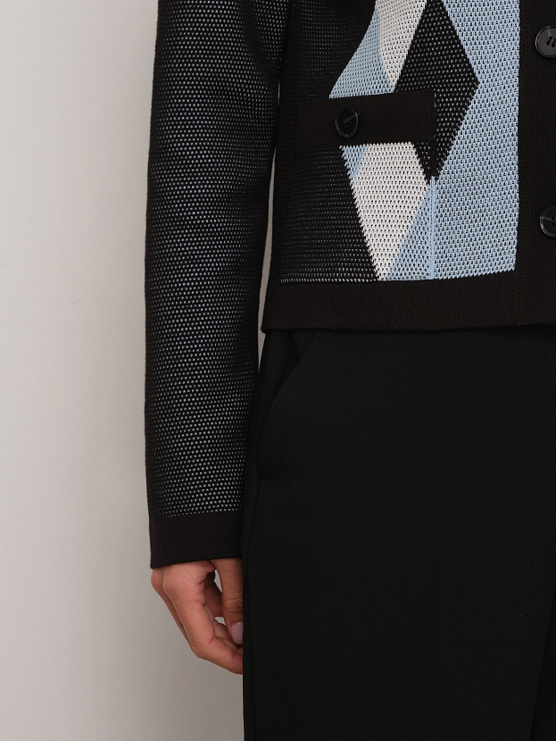 Софи жакет трикотажный (черный, 44-46)