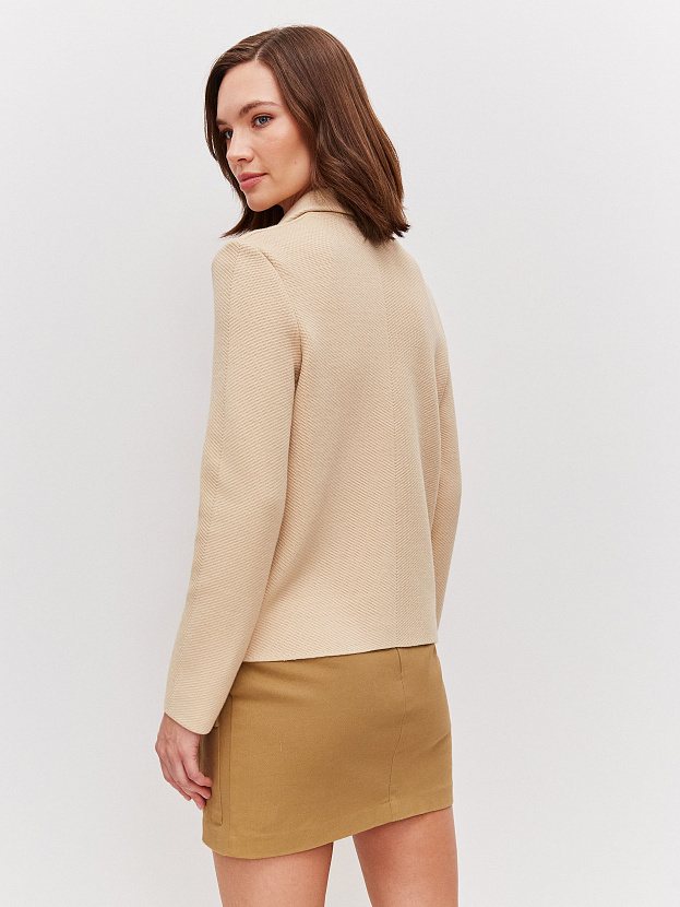 Аврора жакет трикотажный (кремовый, 44-46)