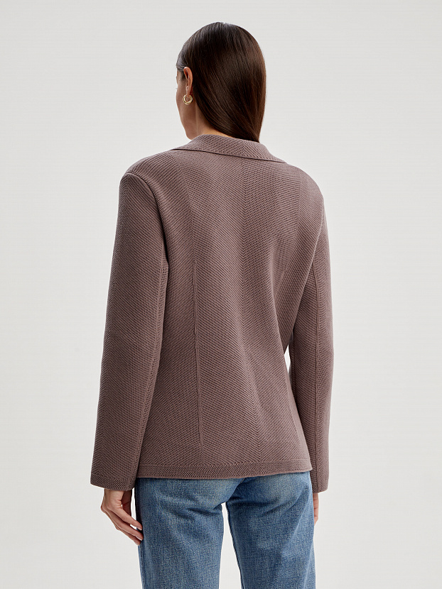 Рута жакет трикотажный (кофейный, 46)