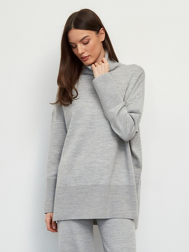 Сатурн джемпер трикотажный (св.серый меланж, 44-46)