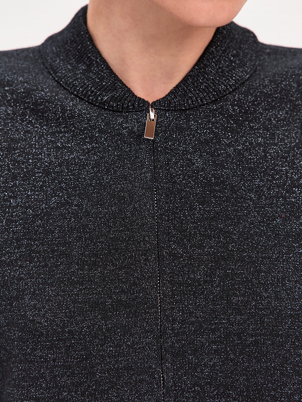 Нейс джемпер (бомбер) трикотажный (черный, 44-46)