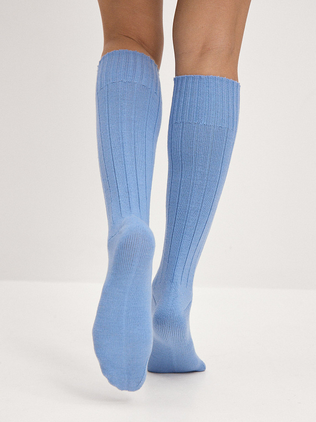 Гольфы трикотажные Степ (голубой, 36-40)