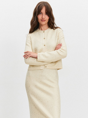 Кардиган из хлопка с пайетками Эллис