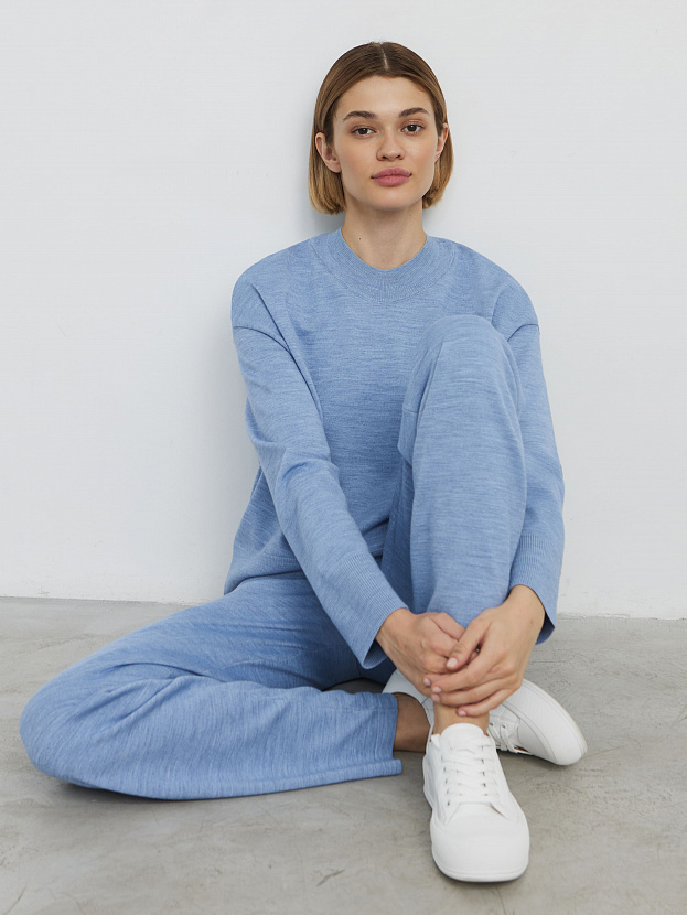 Дания костюм (джемпер+брюки) трикотажный (голубой, 40-42/164-170)