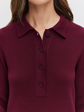 Платье-поло из хлопка и вискозы Сатори