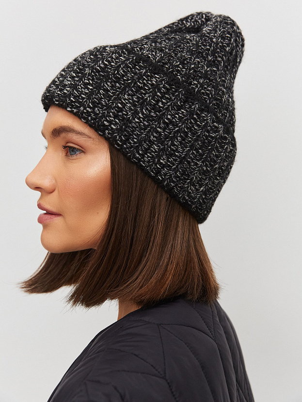 Черри шапка трикотажная (черный/белый, 56-58)