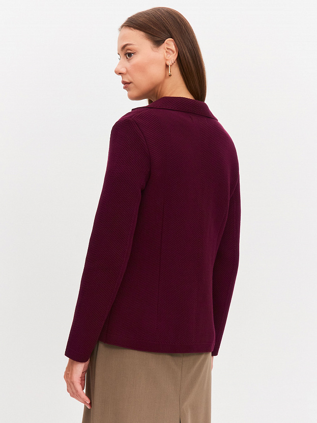 Рута жакет трикотажный (бордо, 46)