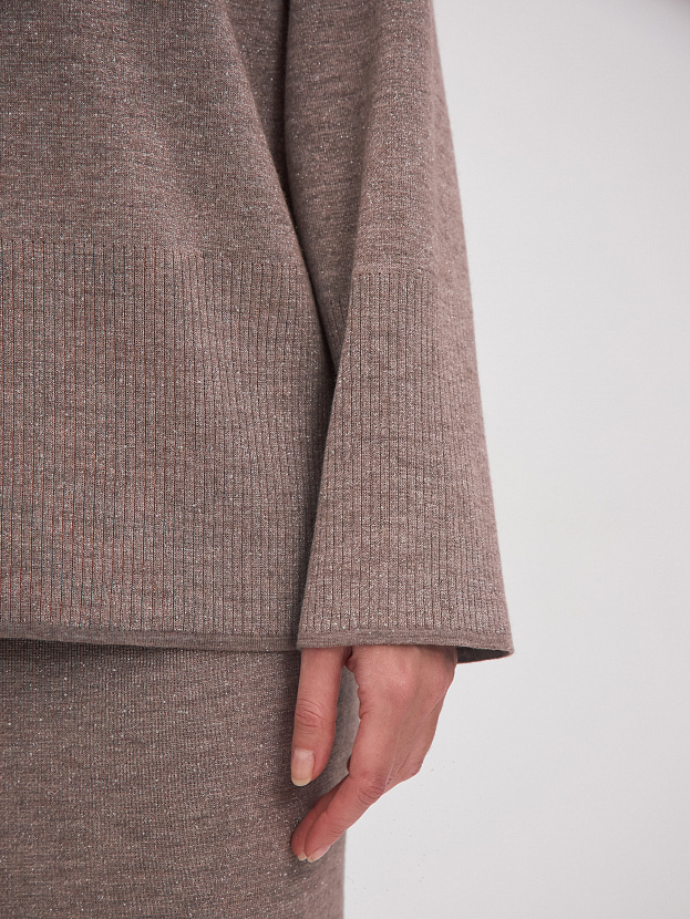 Ингрит джемпер трикотажный (какао, 44-46)