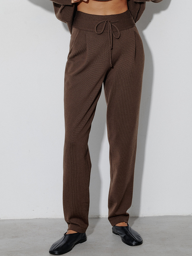 Вест брюки трикотажные (кофейный, 44-46/164-170)