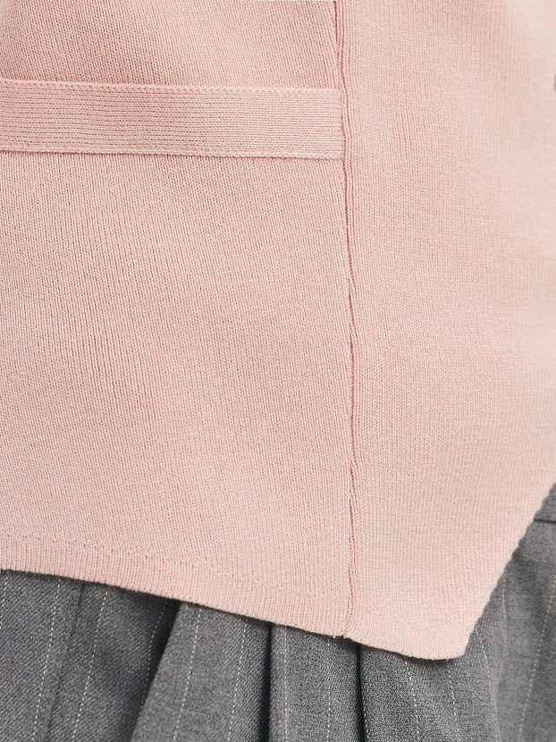 Тиффани жилет трикотажный (пудровый, 44-46)