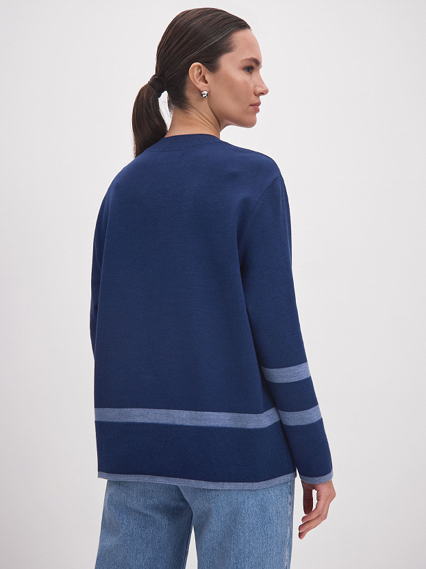 Стрит джемпер трикотажный (т. синий, 44-46)