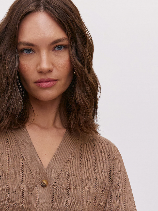 Джеси кардиган трикотажный (какао, 46)