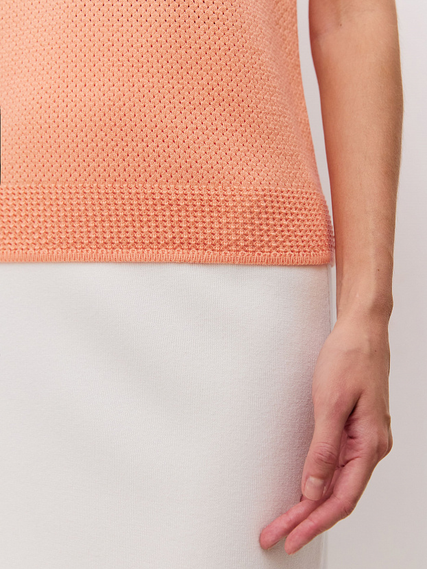 Симоне джемпер (футболка) трикотажный (лососевый, 44-46)