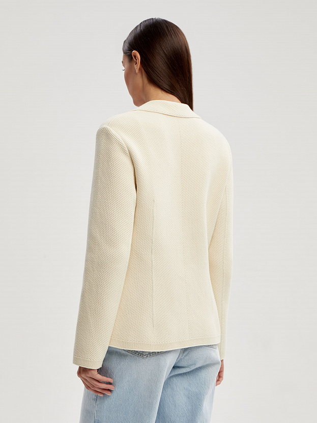 Рута жакет трикотажный (кремовый, 46)