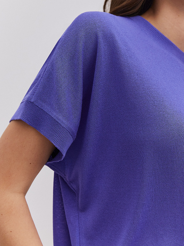 Мика джемпер (футболка) трикотажный (фиолетовый, One size (44-52))