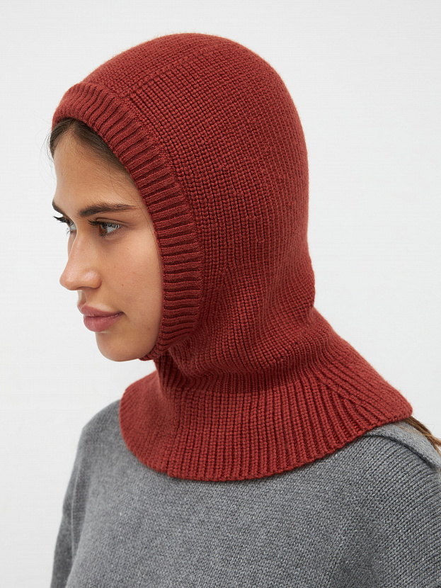 Экрю капор трикотажный (терракот, 56-58)