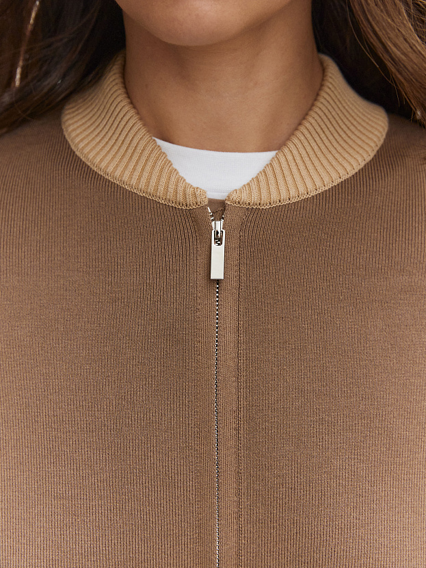 Сиетл джемпер (бомбер) трикотажный (какао, 44-46)