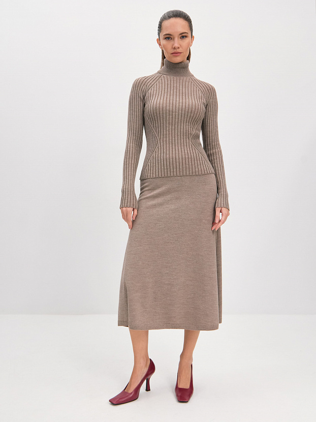 Люси водолазка трикотажная (какао, 44-46)