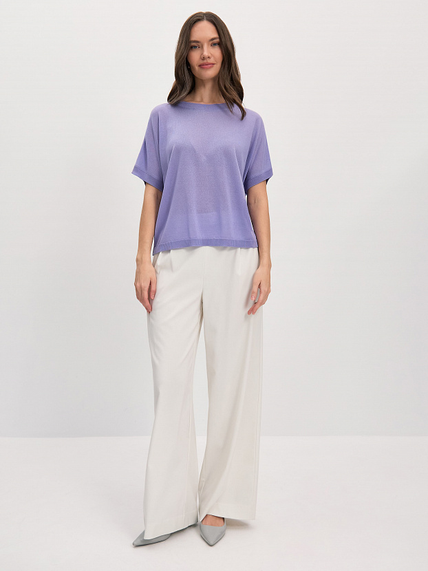 Мика джемпер (футболка) трикотажный (лаванда, One size (44-52))