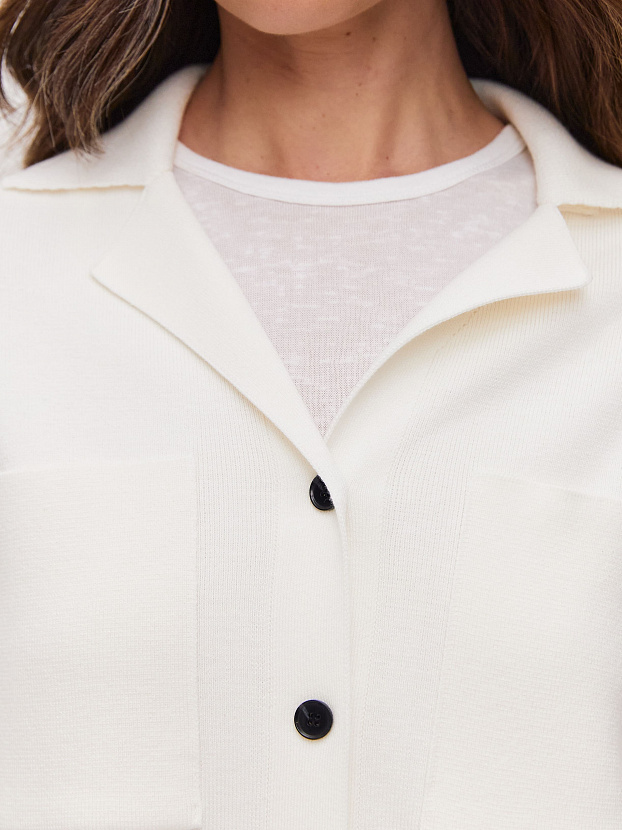 Фрида жакет трикотажный (белый, 44-46)