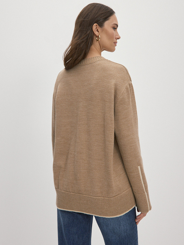 Спирит джемпер трикотажный (бежевый меланж, 44-46)