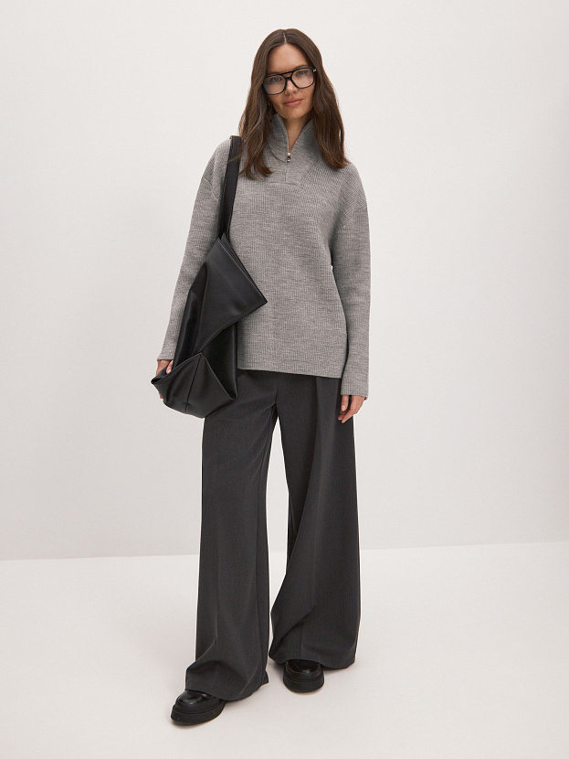 Ридми джемпер трикотажный (серый меланж, 44-46)