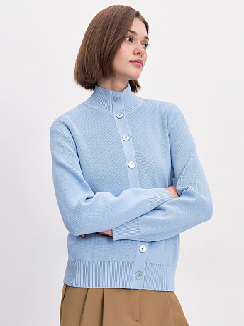 Кардиган на пуговицах с хлопоком и вискозой Латина