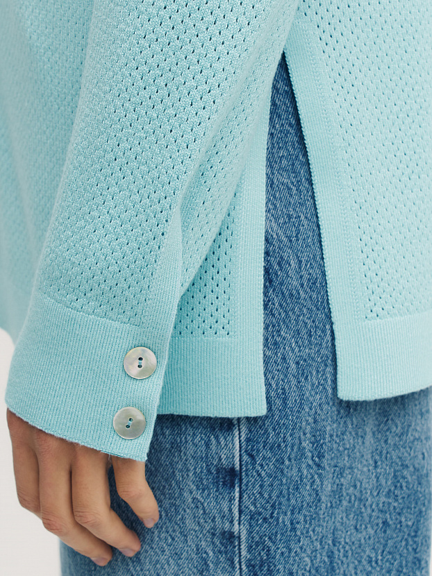 Джули кардиган трикотажный (бирюзовый, 44-46)