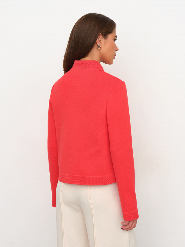 Ницца жакет трикотажный (глубокий коралловый, 46)