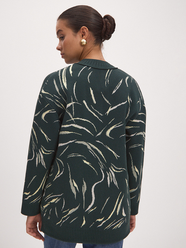 Гарда кардиган трикотажный (темно-зеленый, 44-46)