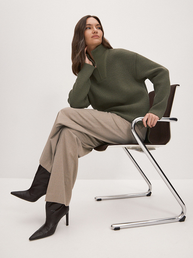 Ридми джемпер трикотажный (оливковый, 44-46)