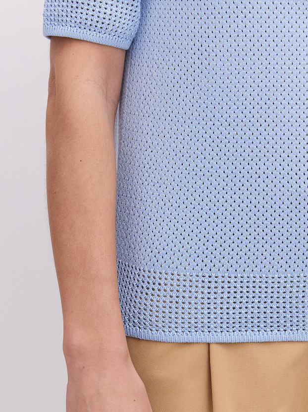 Симоне джемпер (футболка) трикотажный (голубой, 44-46)