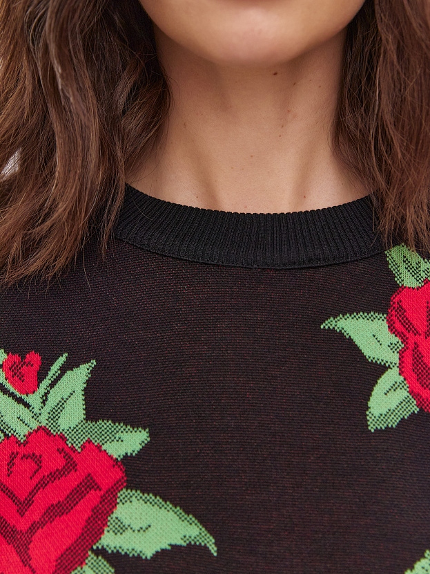 Рози джемпер трикотажный (черный, 44-46)