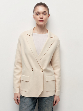 Пиджак двубортный из хлопка Монако