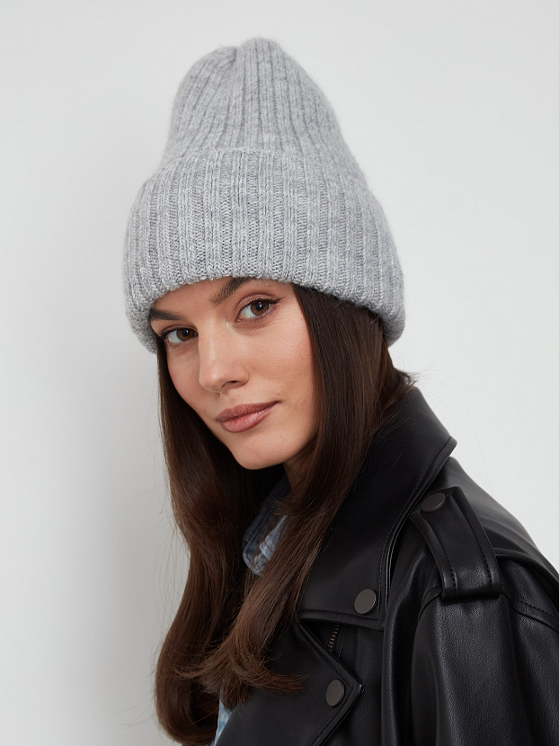 Нуга шапка трикотажная (светло-серый, 56-58)