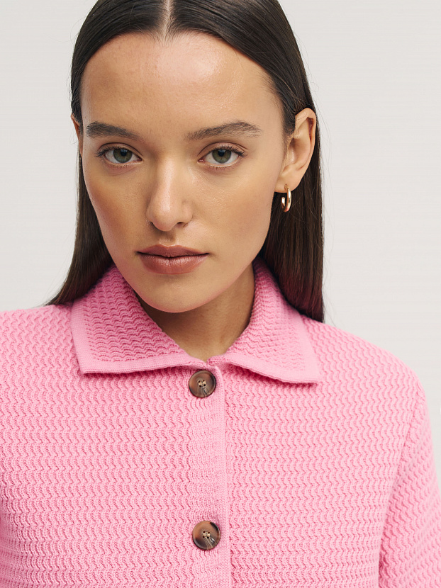 Селена жакет трикотажный (розовый, 46)